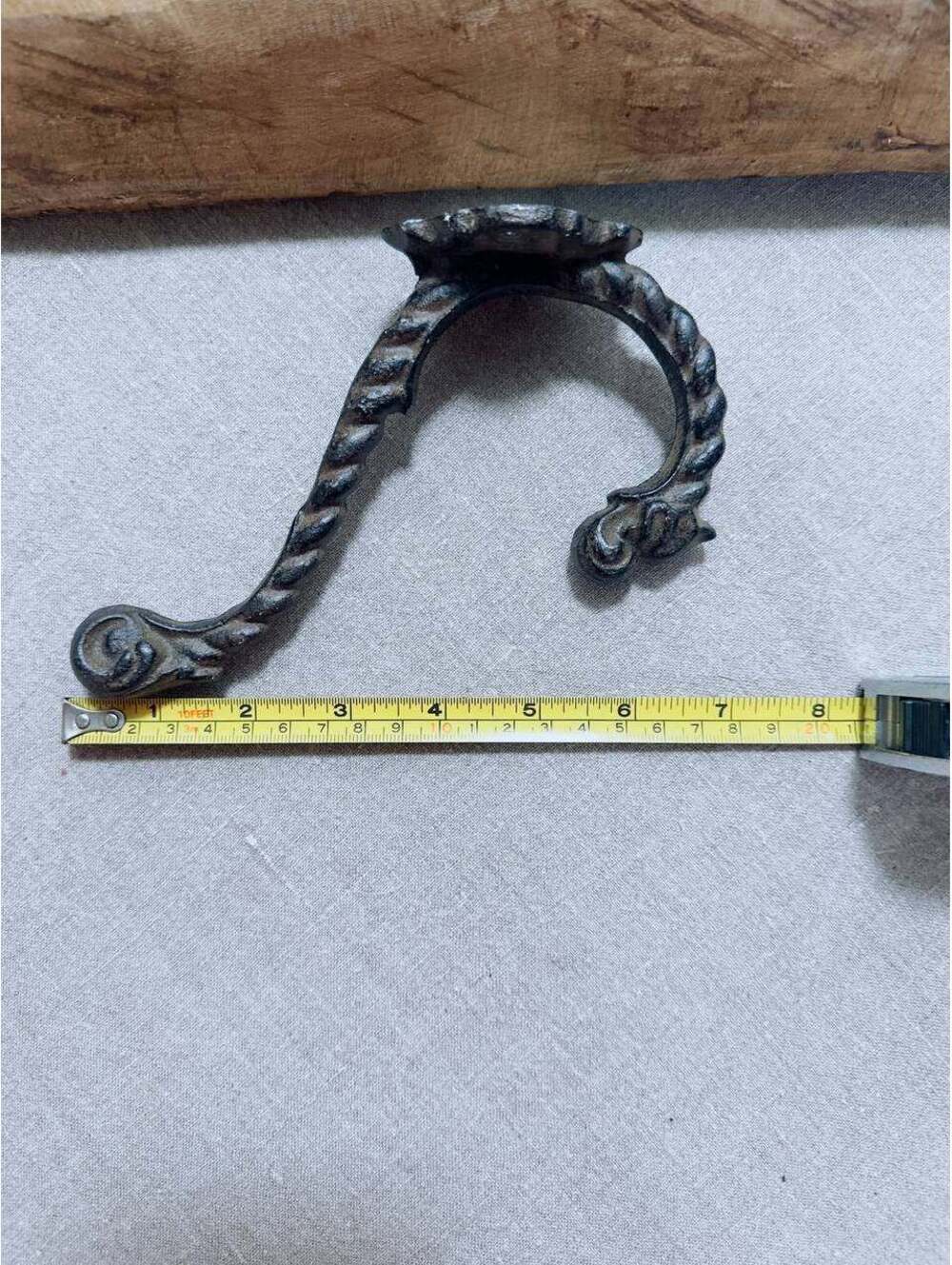 Victorian style  Iron Hall Tree Coat Hat Hook Large Ornate Hardware